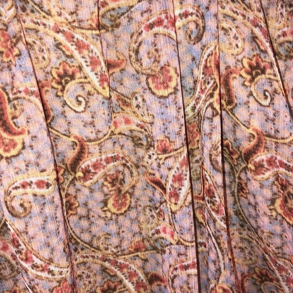 Kourt Fully Lined Soft Colors Full Gathered Peasant Sleeves Blouson Button Down - Picture 8 of 12